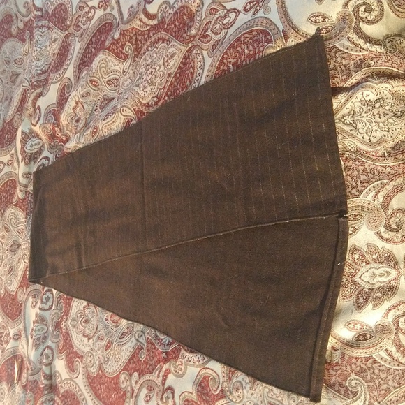 brown striped winter scarf - Picture 2 of 10